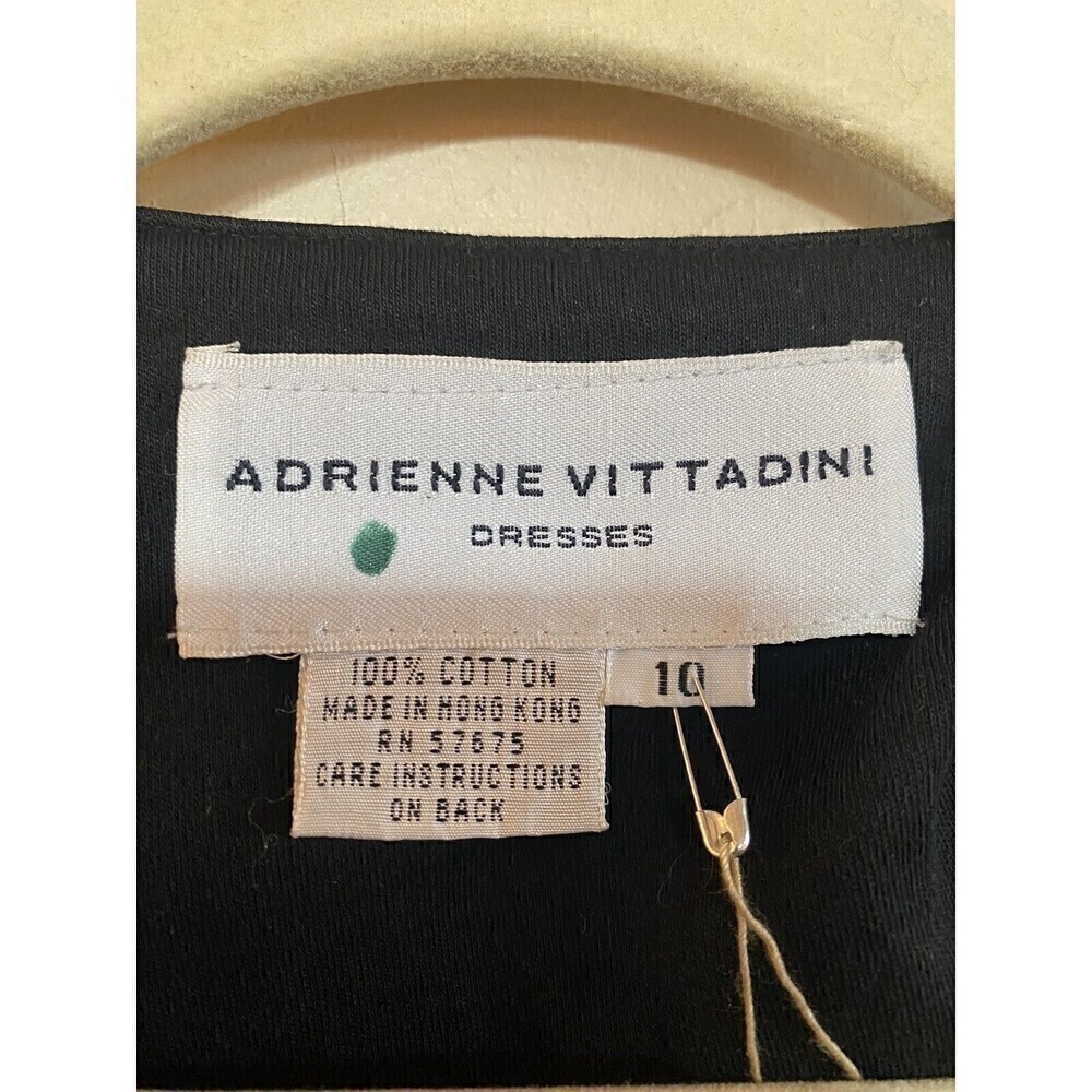 Aderienne Vittadini Black Gold Button Stretch Blazer Sz. 10 - Picture 3 of 4